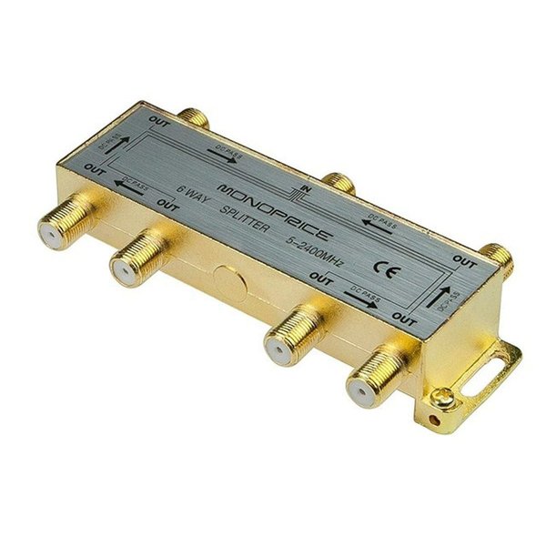 Monoprice Mp, 6 Way Coaxial Splitter 10016